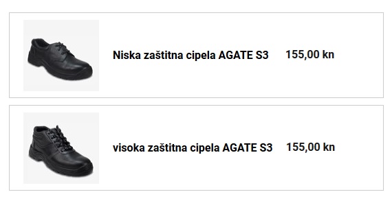 zaštitna cipela AGATE S3