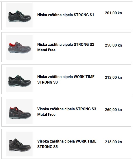 aštitna cipela STRONG S3